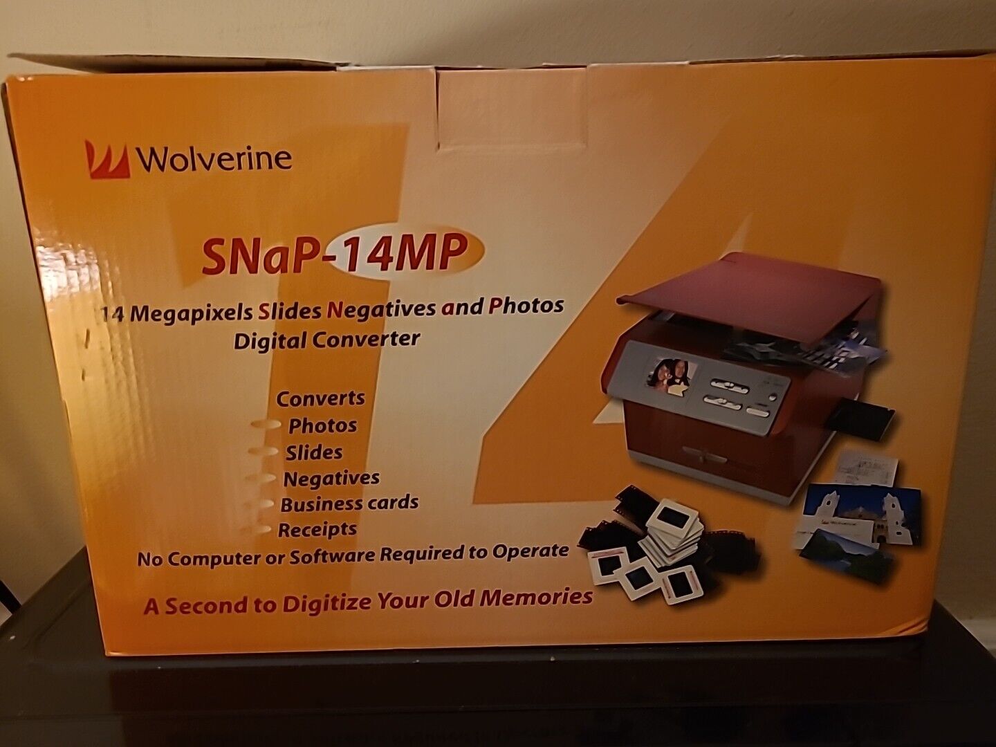 Wolverine SNaP-14MP Digital Converter for Photos Slides Negatives Read Descripti