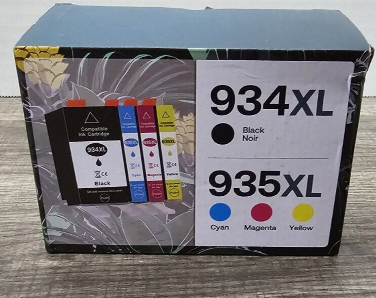 4 Pack New 934XL 935XL Ink Cartridges for HP Officejet Pro6230/6830/6835/6812 HY