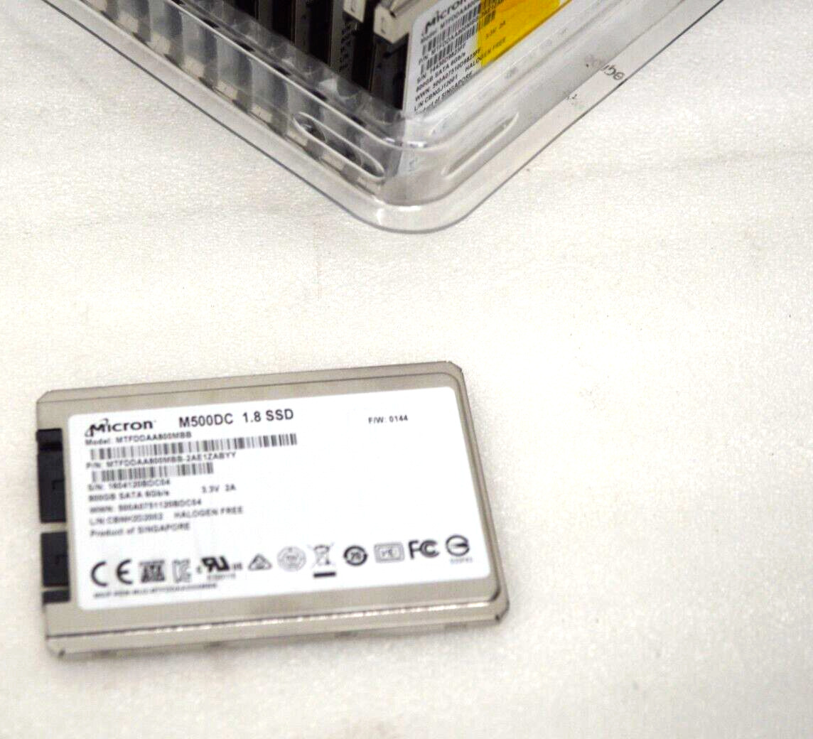 LOT OF 10 Micron M500DC 800GB MLC SATA 6Gbps 1.8-inch Internal  (SSD)
