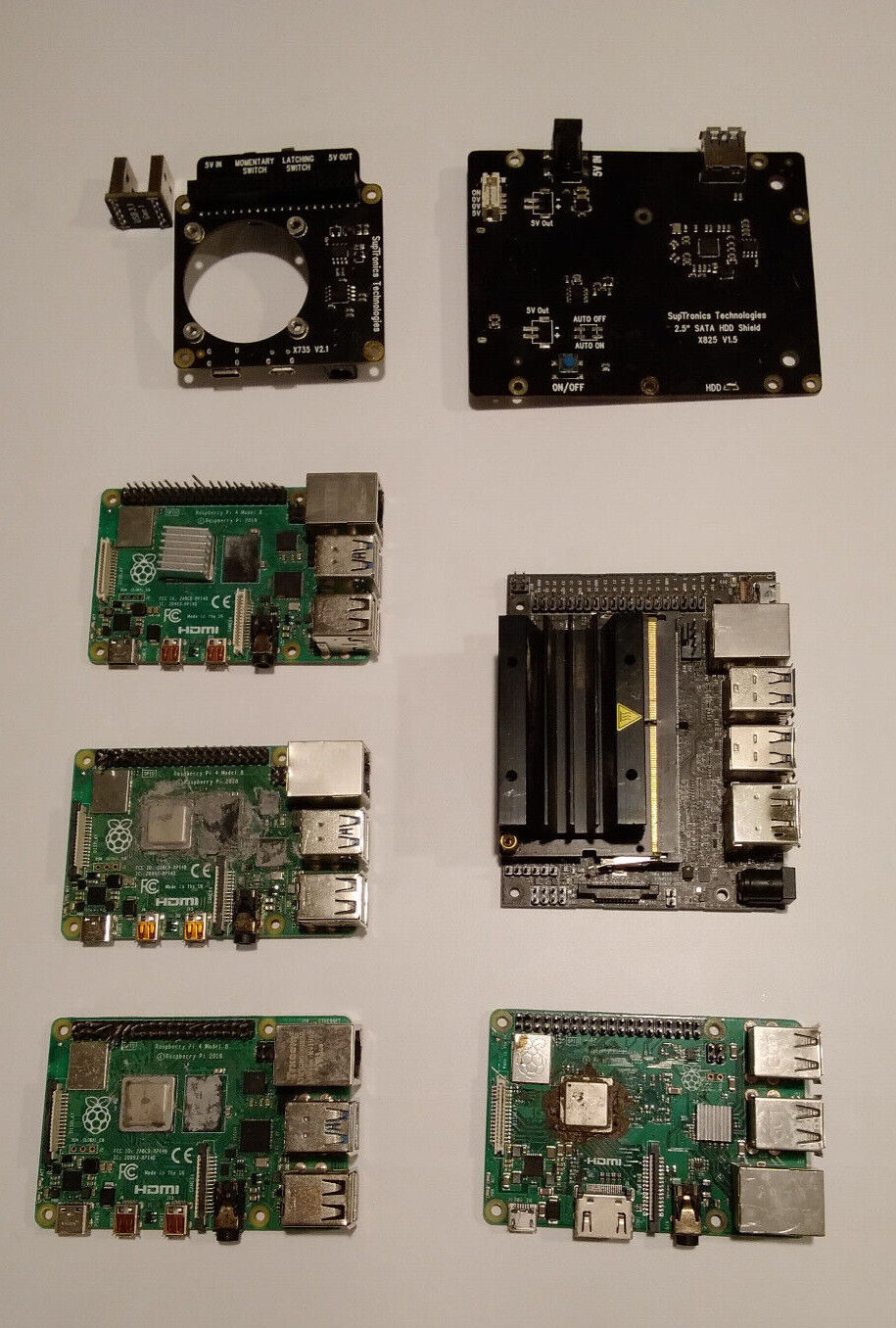 Raspberry Pi 4 Lot & Raspberry Pi 3 B+ & Nvidia Jetson Nano & Accessories