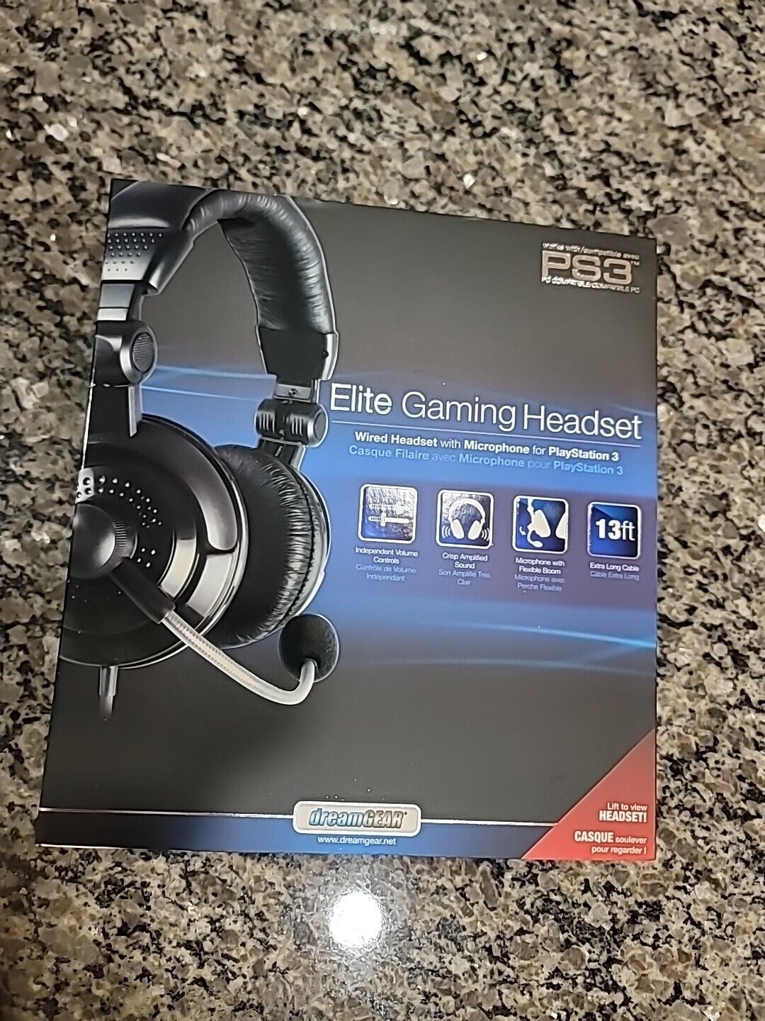Dreamgear Elite Wired Headset (PS3, PC) - BRAND NEW