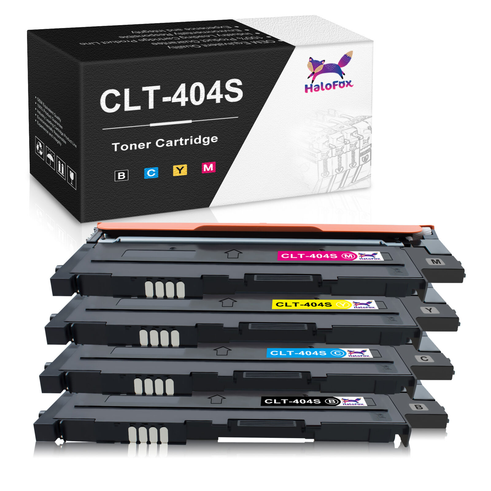 4Pack CLT-404S Toner Cartridge for Samsung Xpress C430 C430W C480 C480FW C480W
