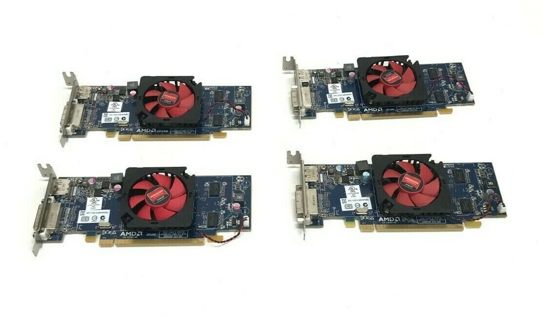 Lot of 4 Dell AMD Radeon HD6450 1GB 
