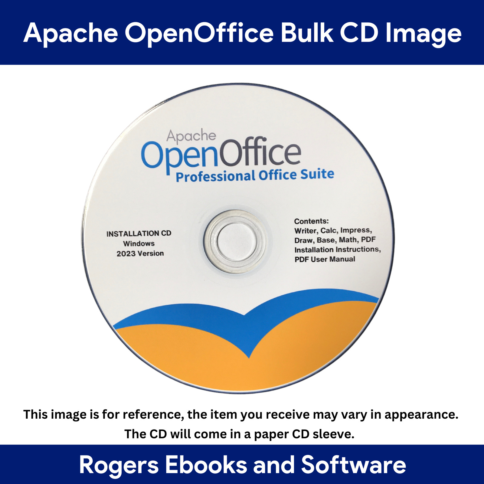 Open Office Software Suite for Windows on CD-ROM - For Home Student Professional