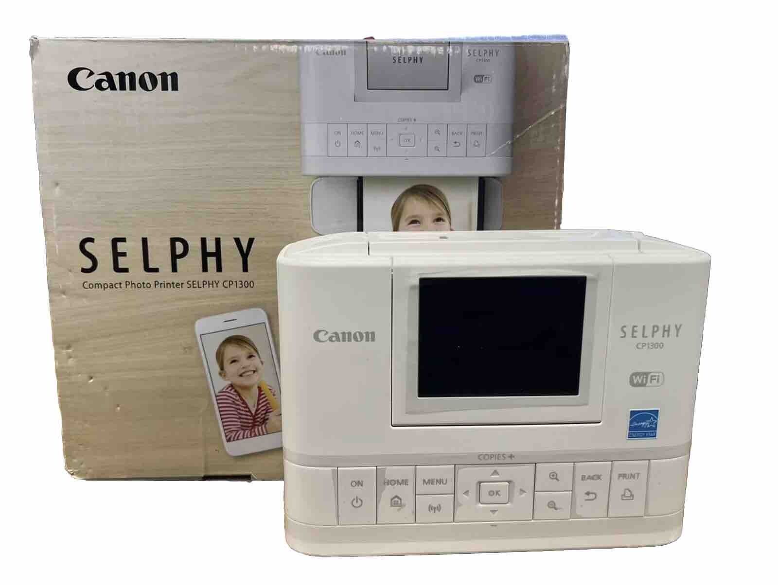 Canon SELPHY CP1300 Wireless Photo Printer - White
