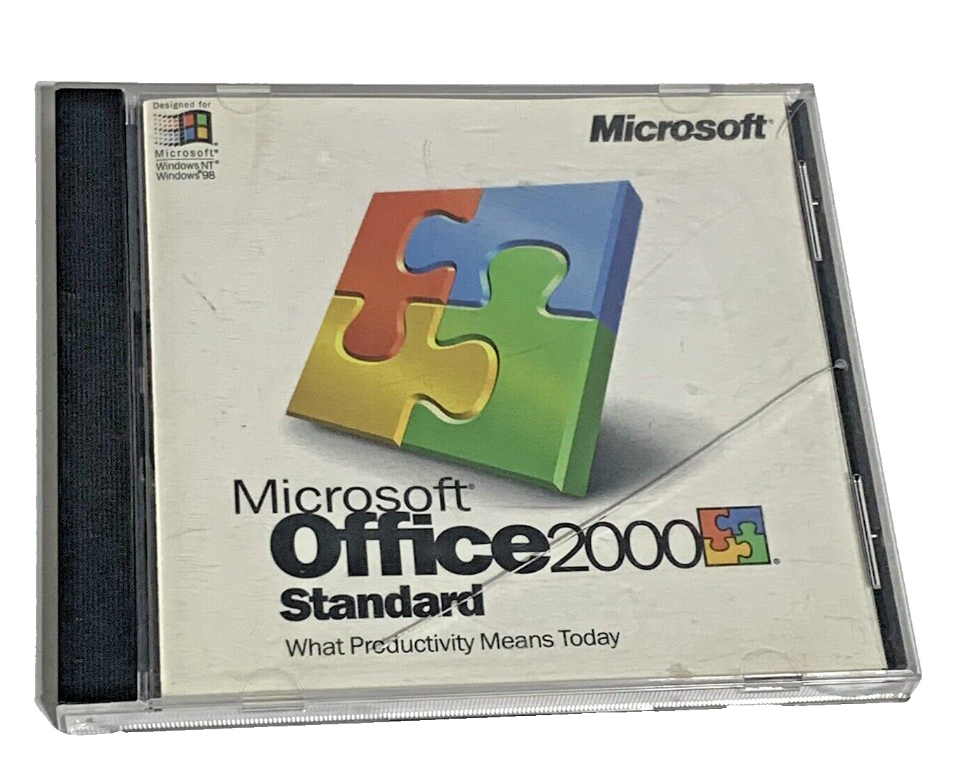 Microsoft Office 2000 Standard Upgrade W/ Product Key On Back 100% Authentic CD
