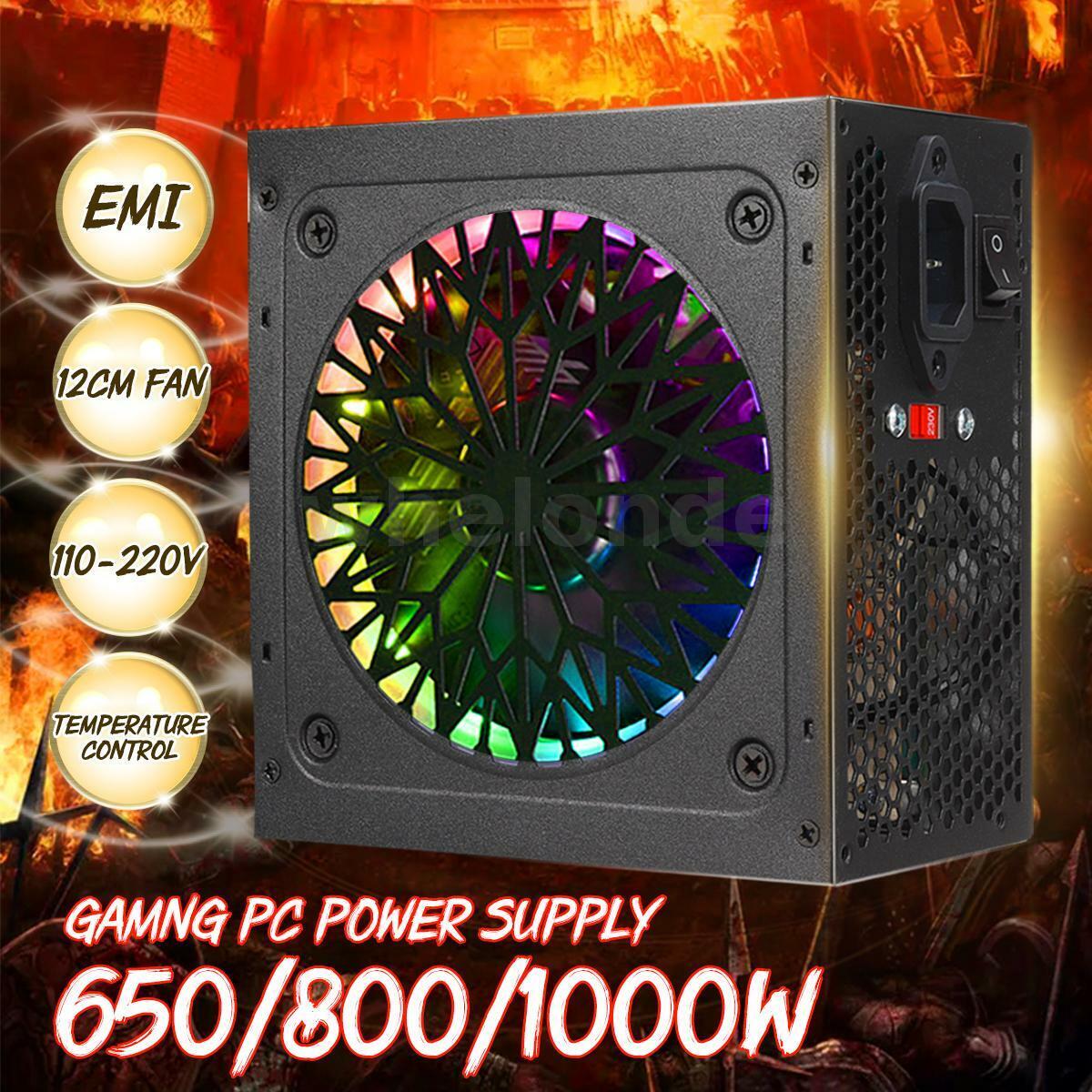 650W/800W/1000W Passive PFC Gaming Computer Silent Power  PC Power  ❀