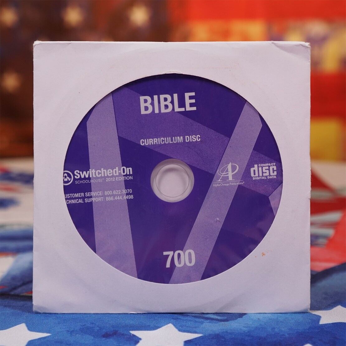 SWITCHED-ON SCHOOLHOUSE BIBLE 700 7TH GRADE CURRICULUM DISC 