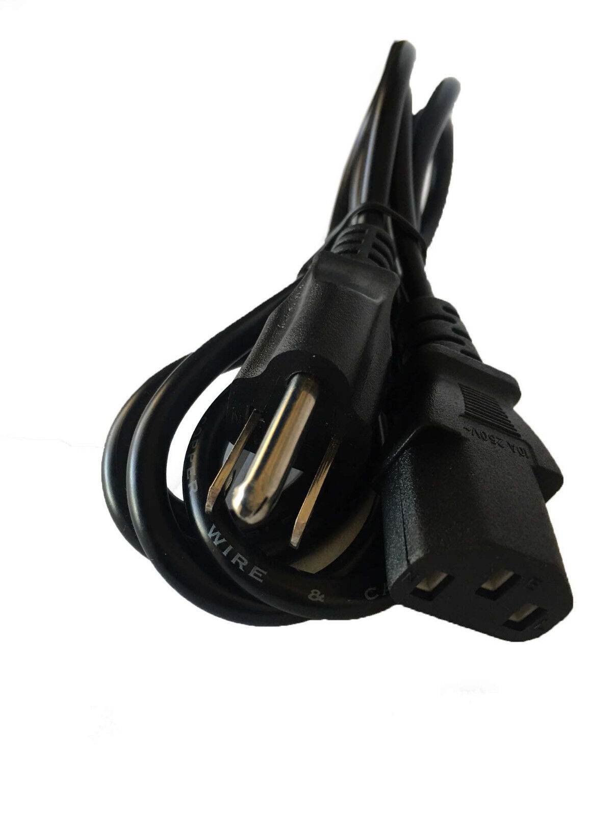 New US Standard 5ft AC Power Cord Cable for PC, Flat Panel LCD Computer Monitors