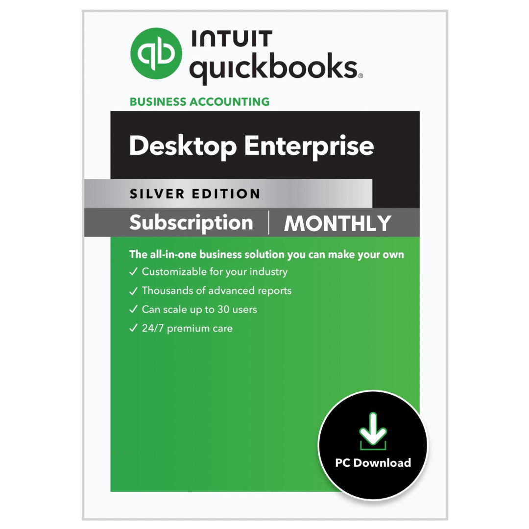 2 User QuickBooks Enterprise Silver 2024 - 20% OFF Every Month
