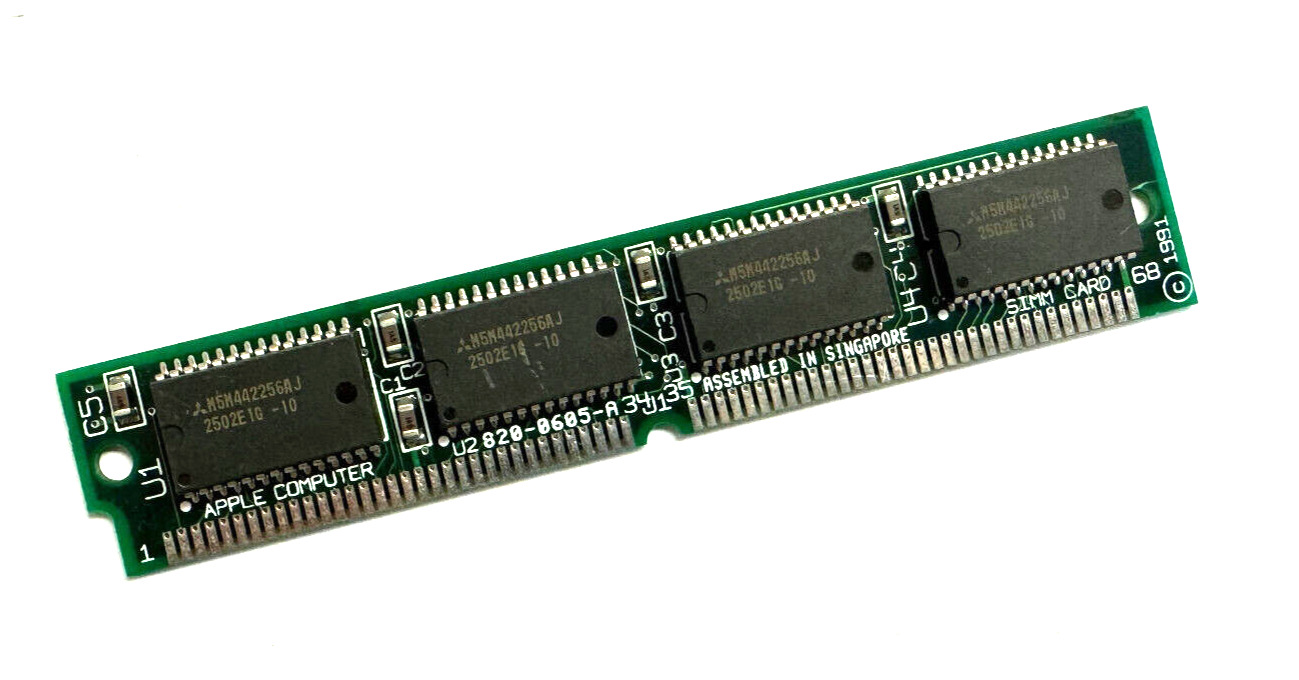 512KB 68-pin 100ns VRAM Video Memory SIMM Quadra LC 475 820-0605 Apple Macintosh