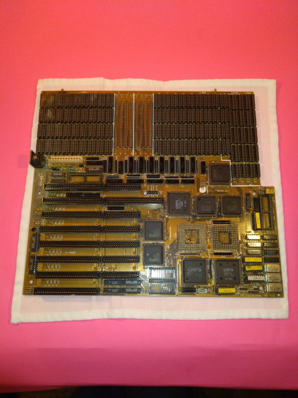 VTG COMPANION IBM clone Motherboard 386 CPU socket ISA BUSS 8 16 BIT COROSSION