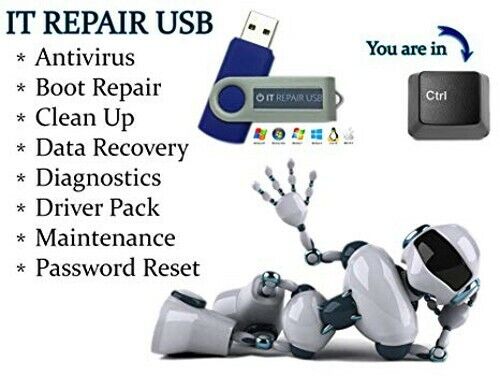 The Ultimate PC Boot Repair Recovery USB Hirens UBCD + more For Win XP - 11 PC 
