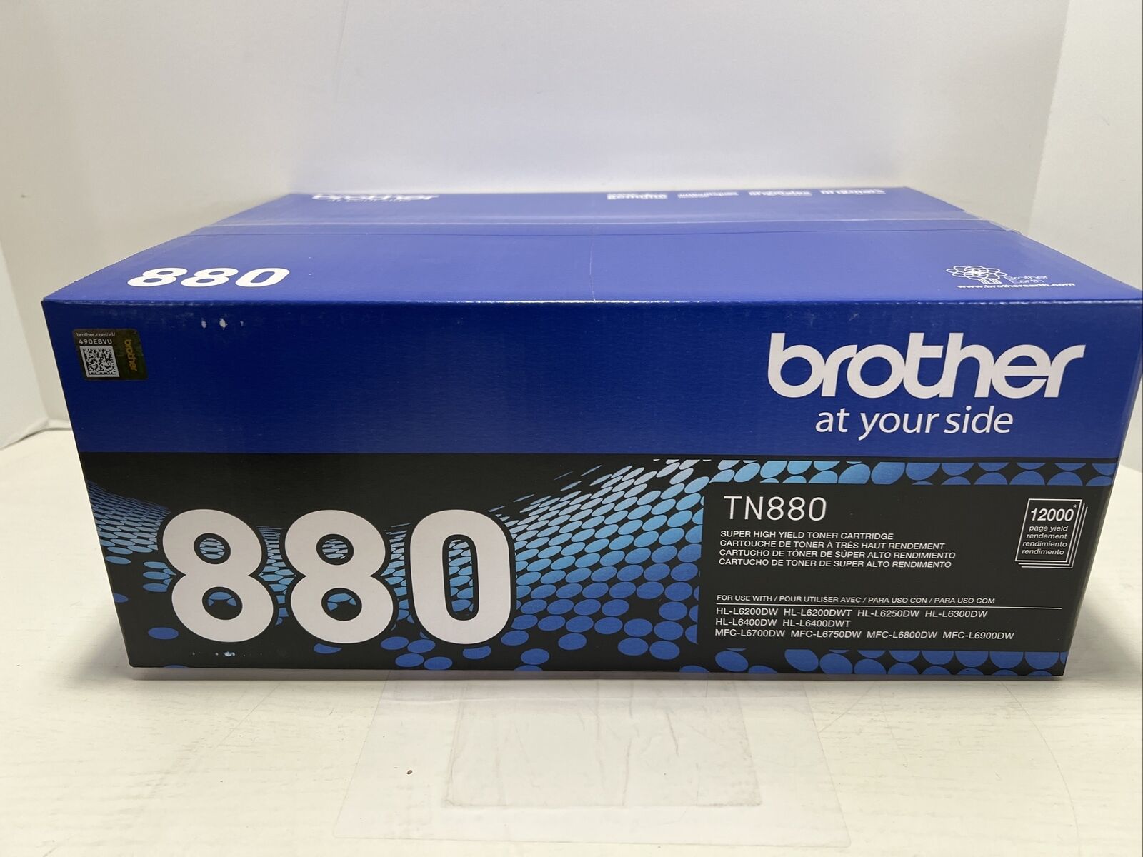 Genuine Brother TN880 Black Toner Cartridge- Brand New & Factory Sealed