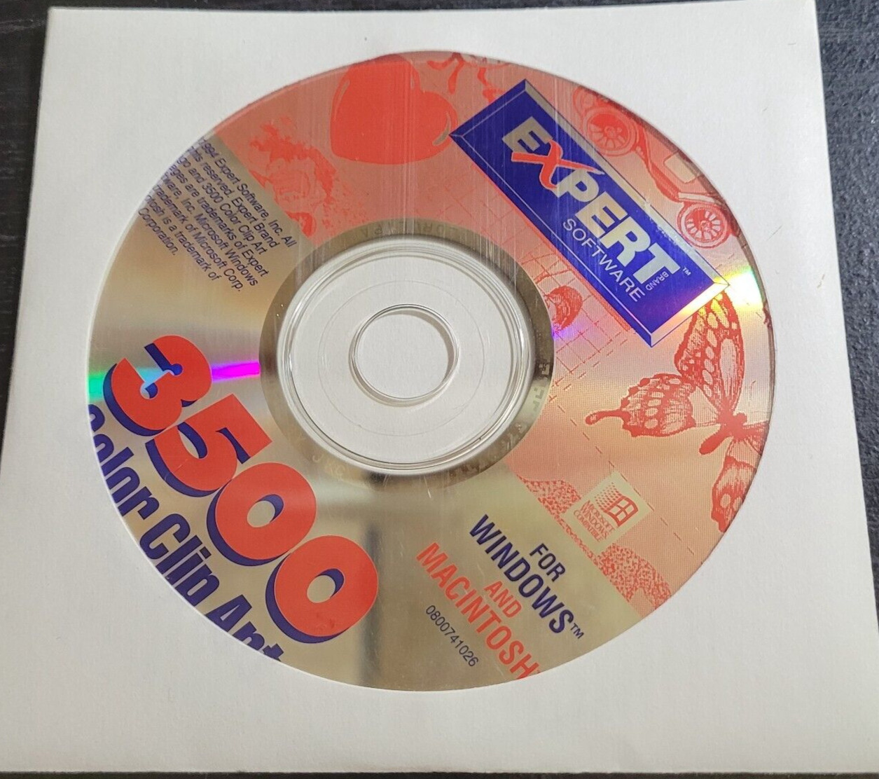 Vintage PC Expert Software 3500 Color Clip Art 1994 CD