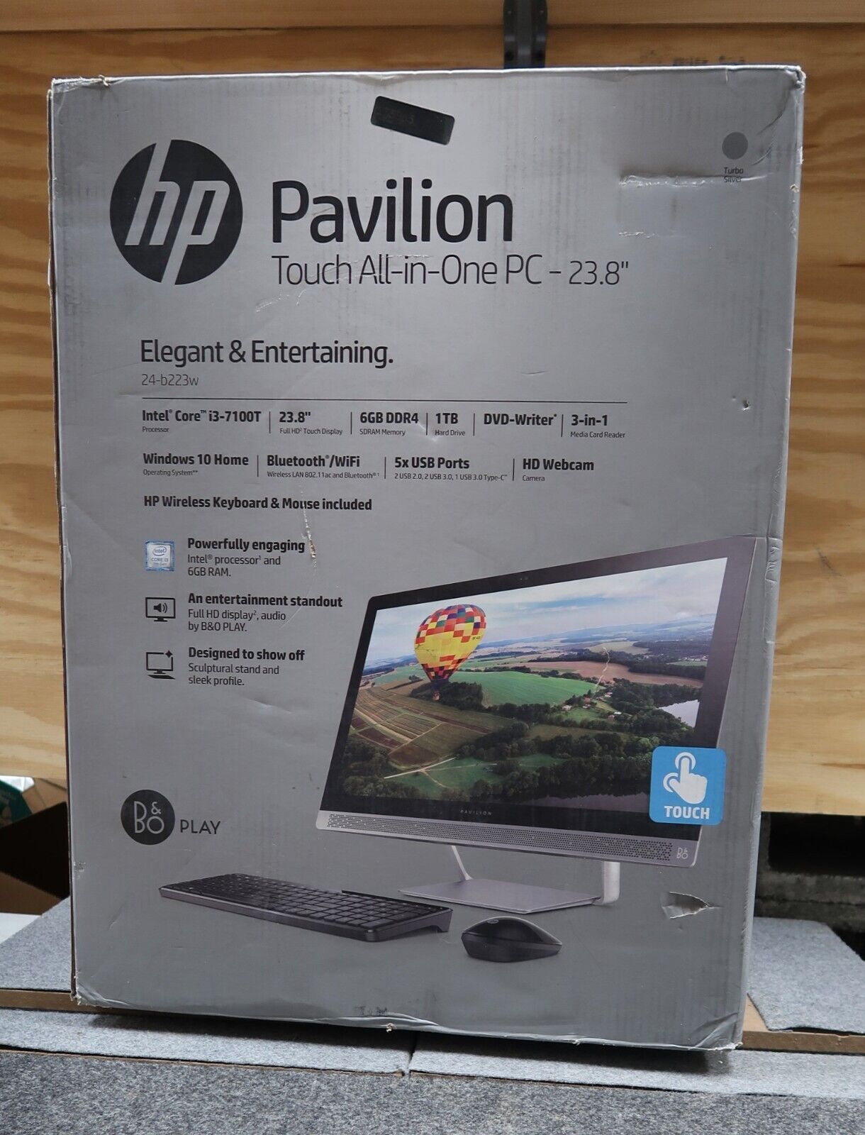 HP Pavilion Touch All-in-One PC  24-B 24-B223W 24” LCD Screen NEVER USED
