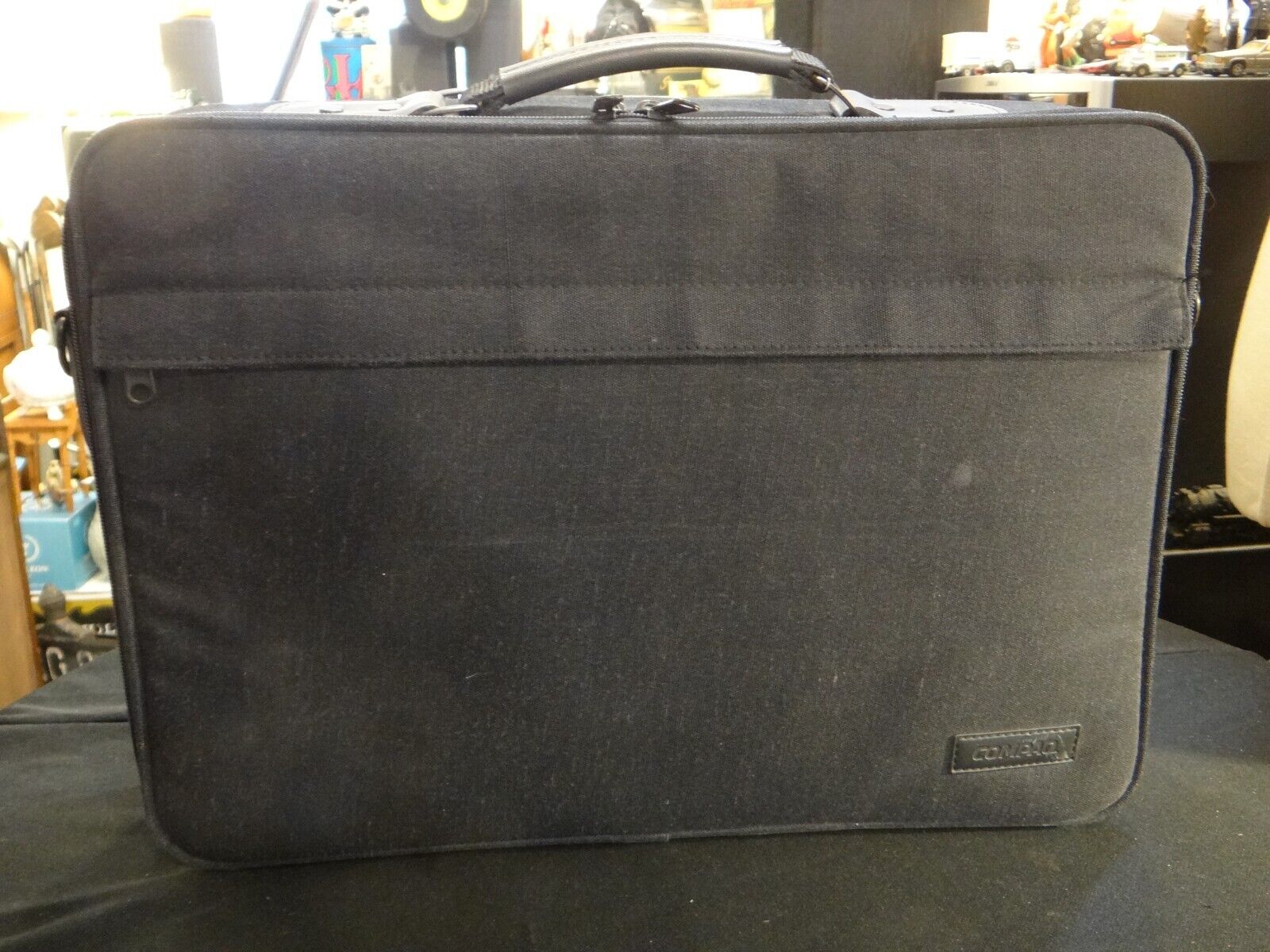 Compaq Laptop Bag Carry Case Vintage 17x12 Black 1995 Handle Pockets Adjustable