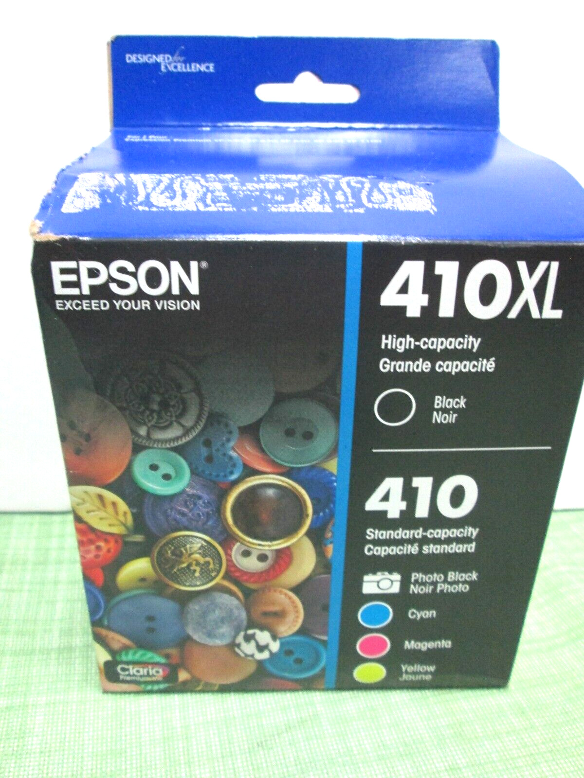 genuine 5-PACK EPSON GENUINE 410XL BLACK & 410 COLOR INK  EXPRESSION XP-7100