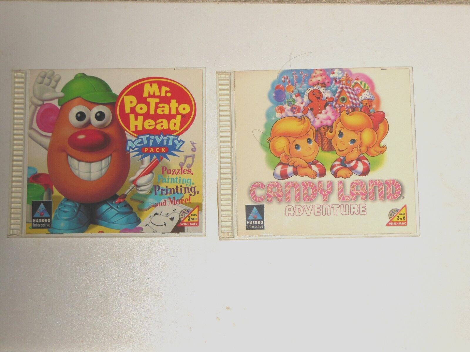 Candy Land Adventure and  Mr Potato Head Hasbro Interactive CDs 1996