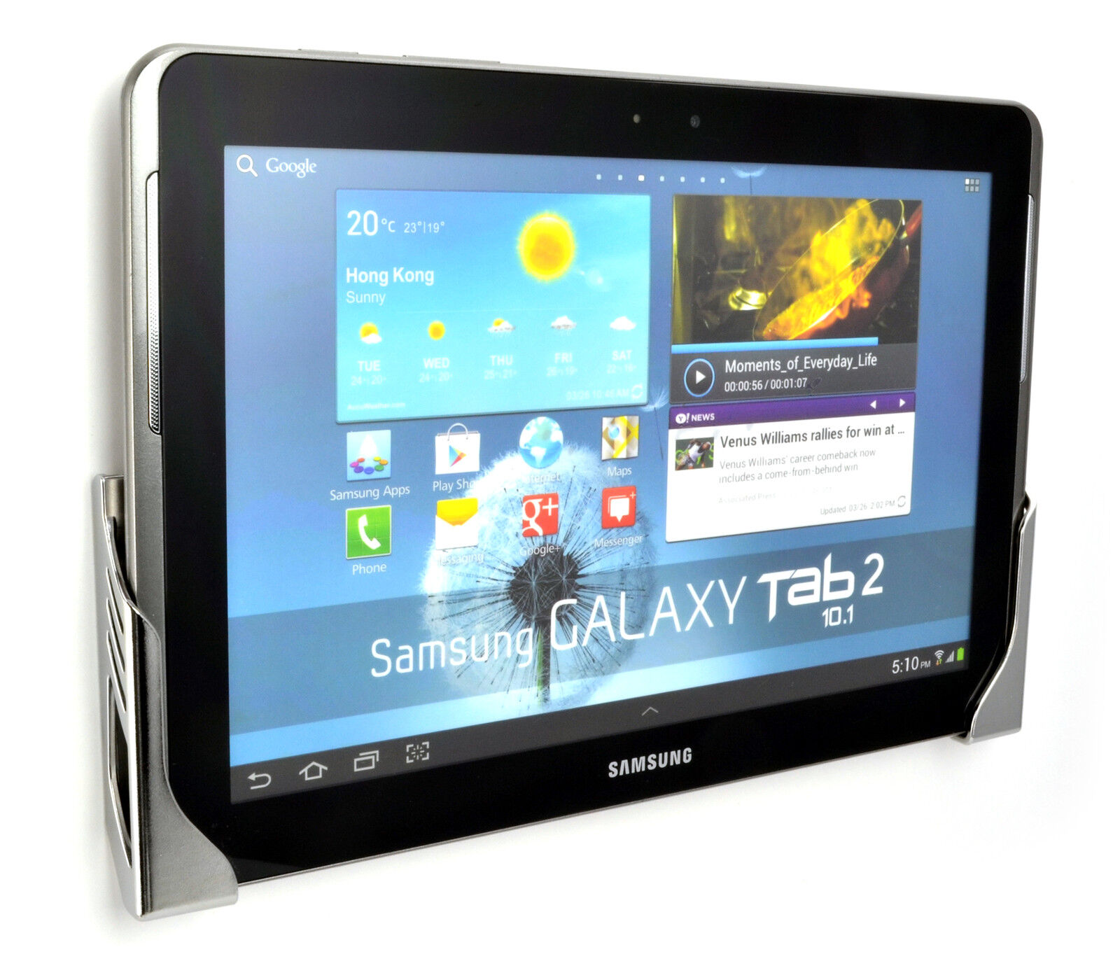 Galaxy Tab S, S2, S3, Tab A & E, Damage-free Wall Mount Dock or Charging Station