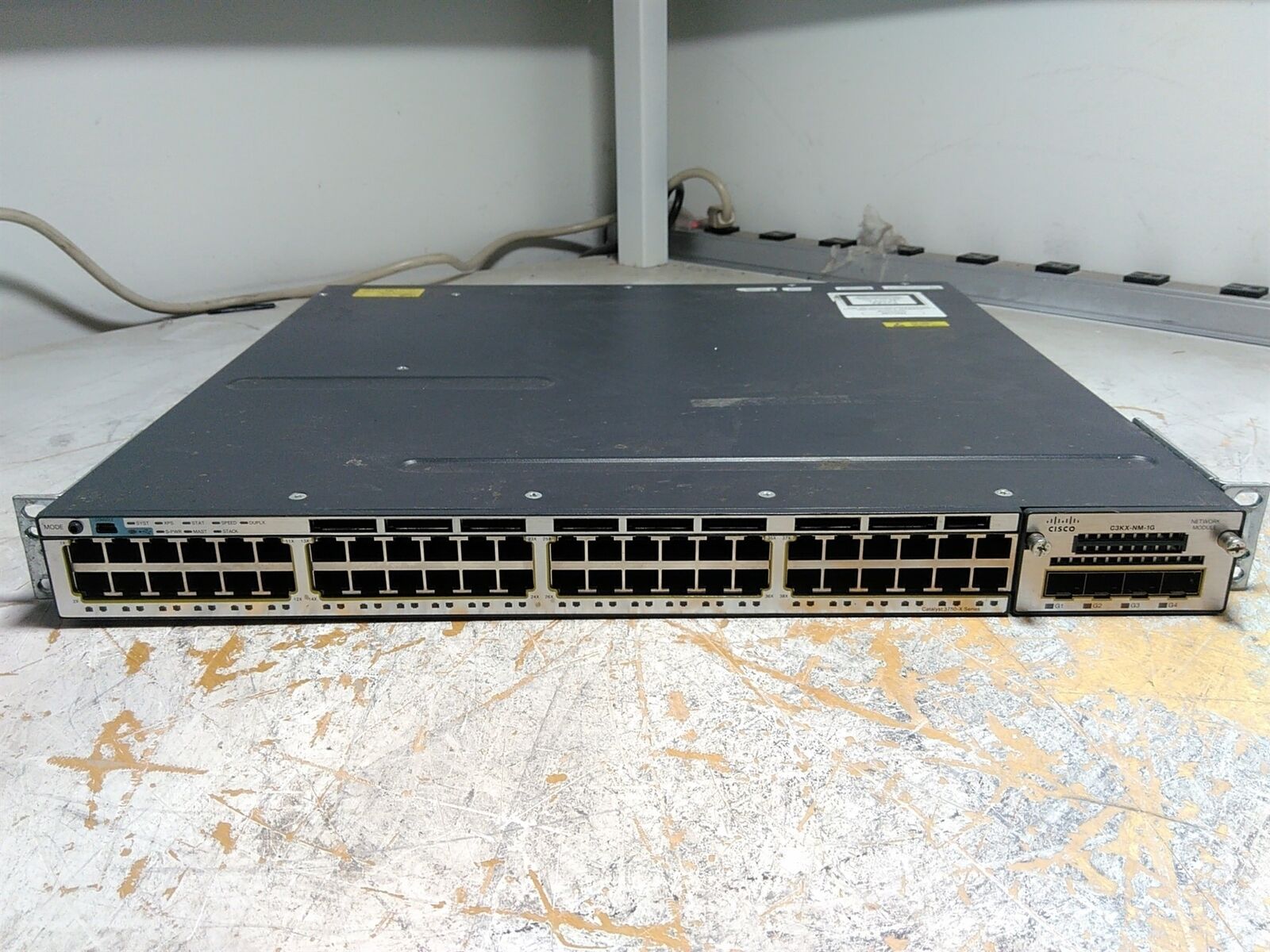 Cisco Catalyst WS-C3750X-48T-S 48 Port Gigabit Ethernet Switch w/ 2x PSU 