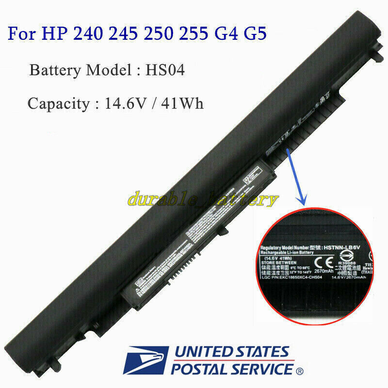 OEM New Battery HS04 For HP 240 245 250 255 G4 G5 807957-001 807956-001 HS03