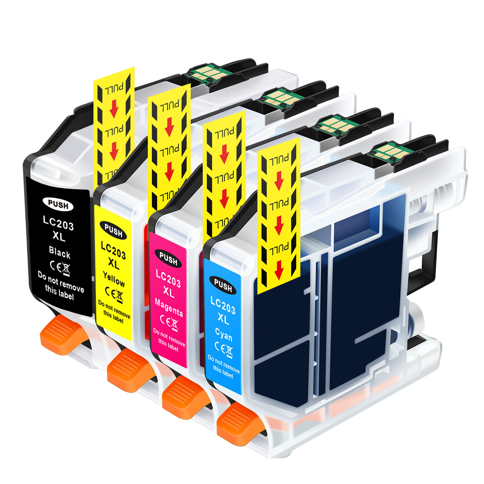 4PK Ink Cartridge for Brother LC203 LC201 MFC-J460DW MFC-J480DW MFC-J485DW Lot