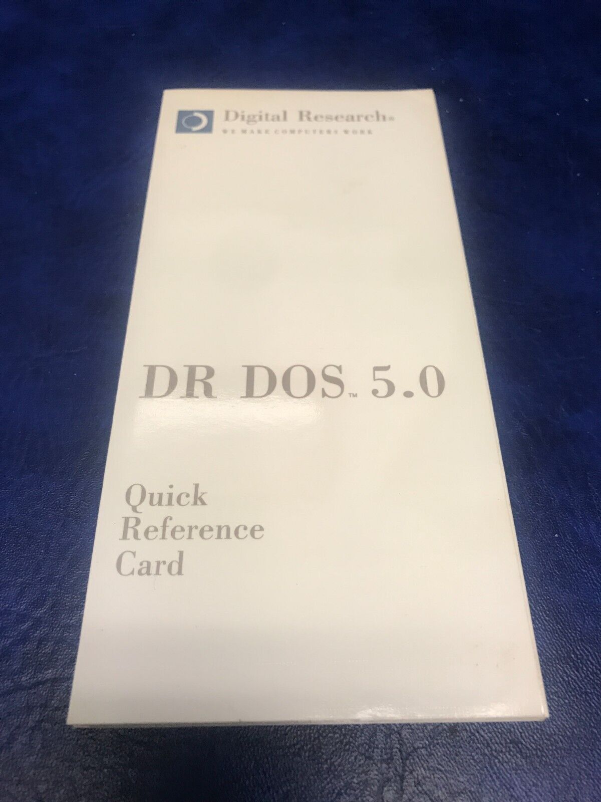 Vintage DR DOS 5.0 Quick Reference Card