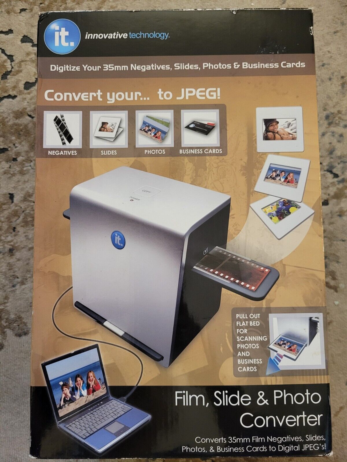 IT Innovative Technology Film, Slide, Photo, JPEG Converter Scanner  ITNS-500