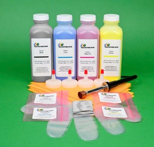 Dell 2145 2145cn Four Color Toner Refill Kit. Made By Easy Cartridge Refill