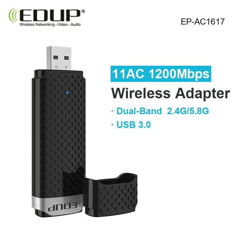 EDUP 1200Mbps High Speed Dual Band USB 3.0 WIFI Adapter Receiver Ethernet 1617