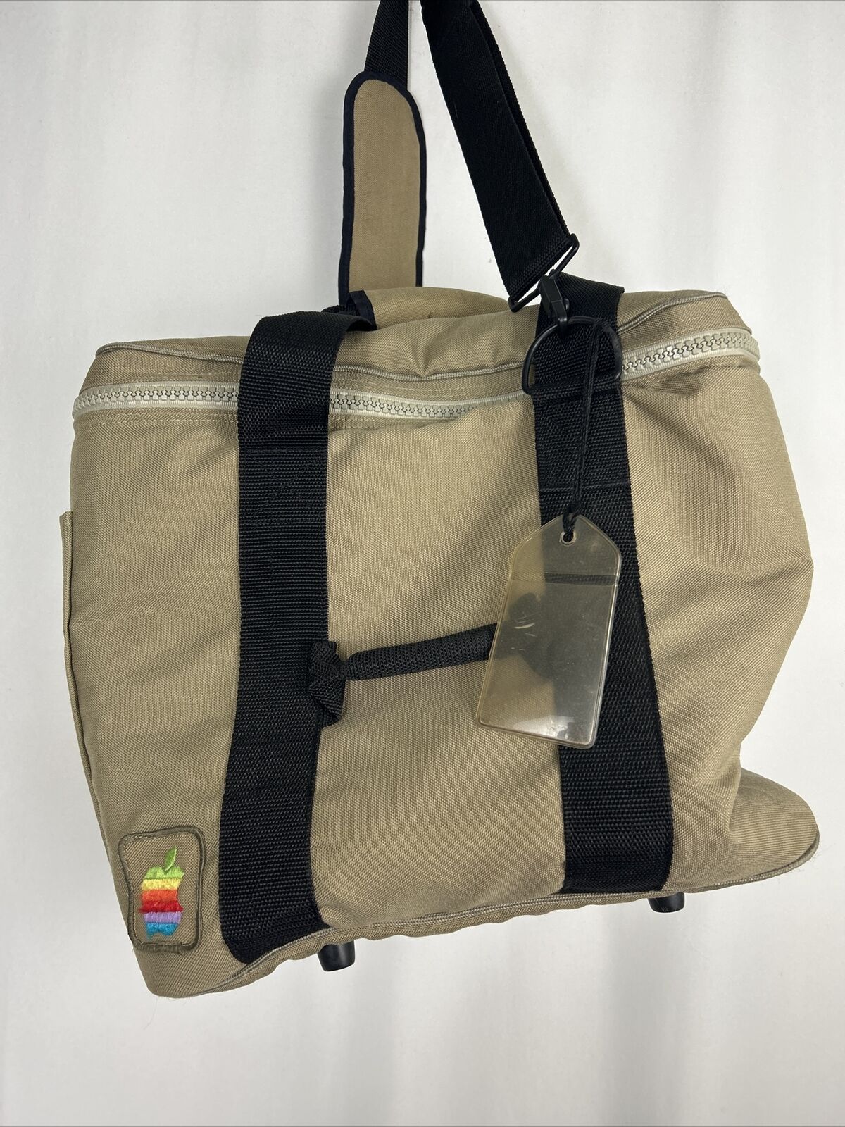 APPLE Vintage 1980s Macintosh Computer Travel Bag Tote Carry Case With Rainbow 