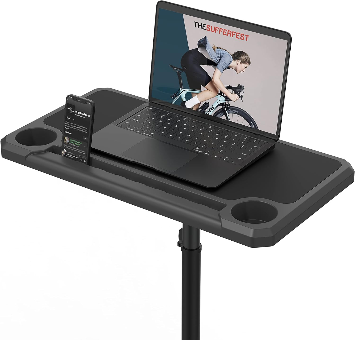 KOM Cycling Media Display - Indoor Cycling Desk for a Bicycle Trainer - Bike Des