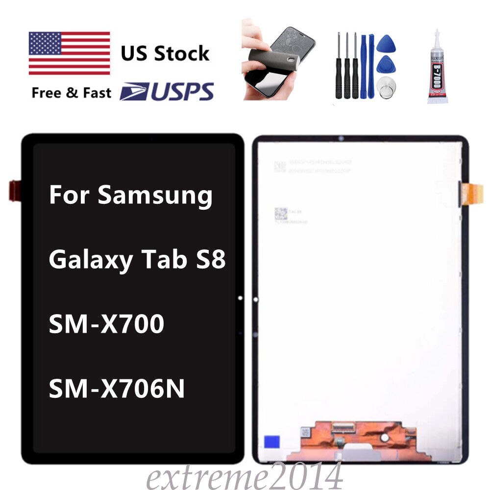Fast For Samsung Galaxy Tab S8 SM-X700 SM-X706 LCD Display Touch Screen Part
