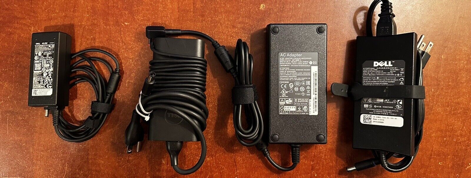 Lot Of 4 Multiple Dell Adapters Power Supplies