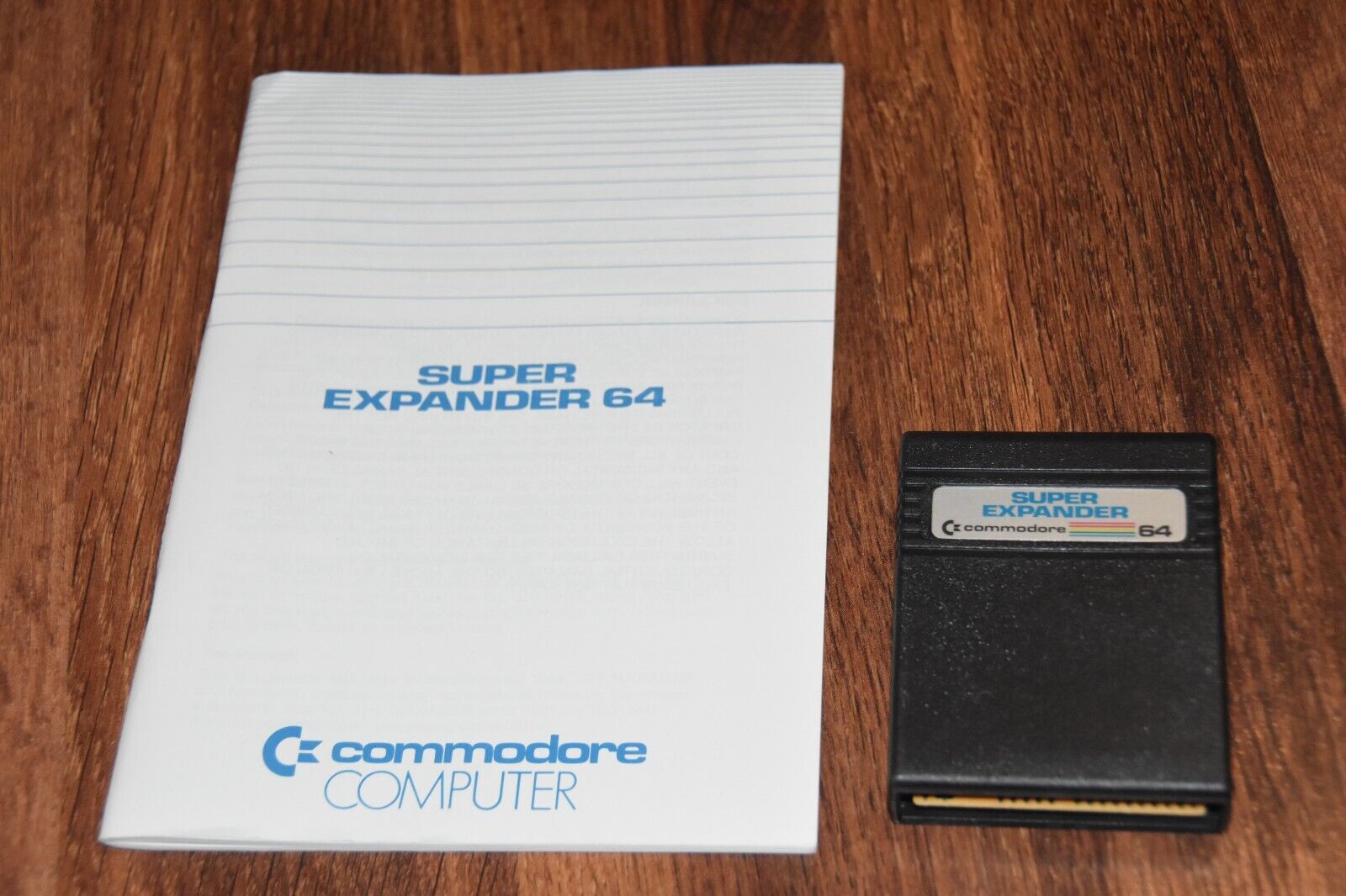 1980s Commodore 64 SUPER EXPANDER Cartridge & user guide manual vintage software