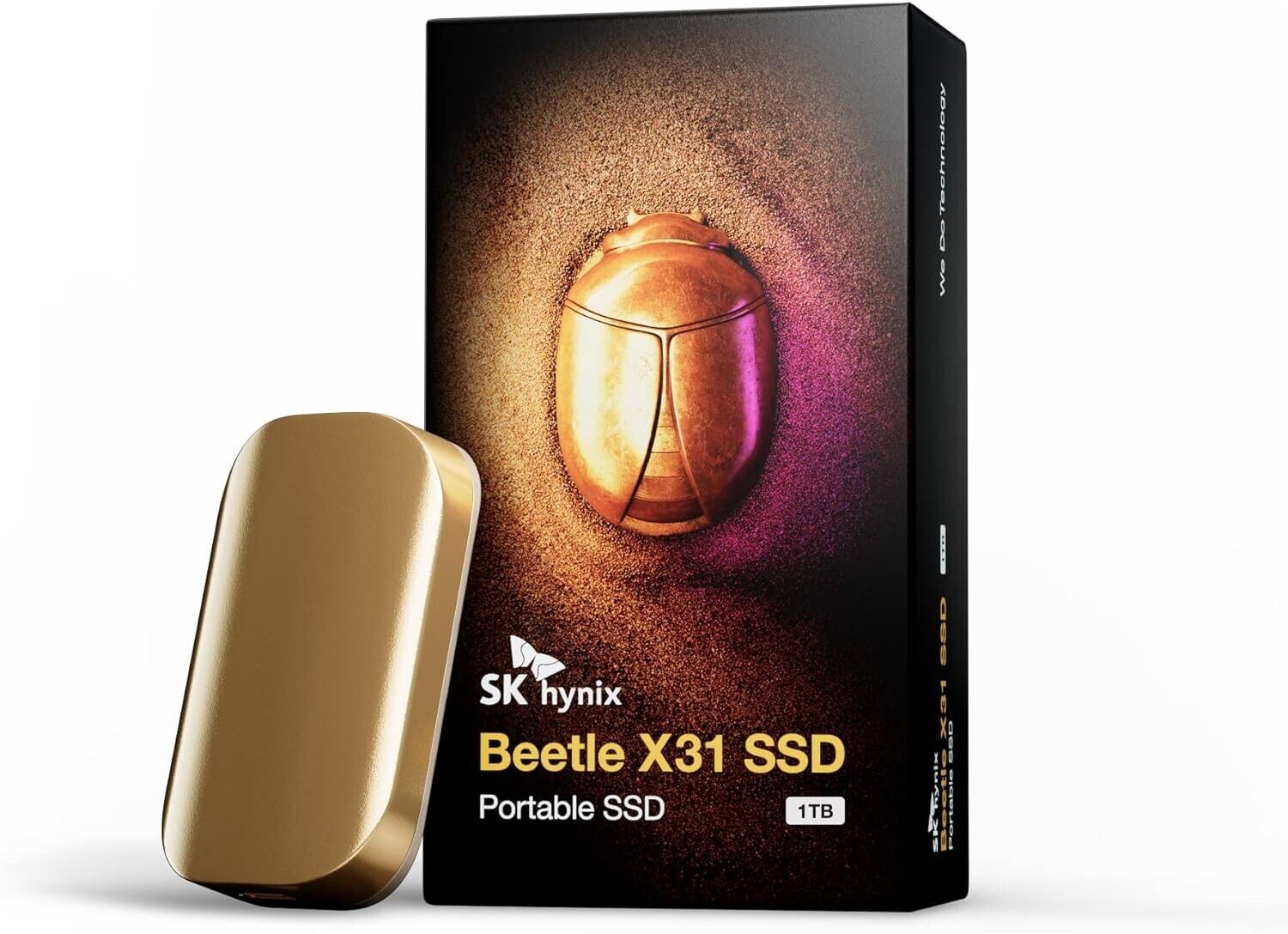 SK hynix Beetle X31 1TB Portable SSD with DRAM, up to 1050MB/s, USB 3.2 Gen2