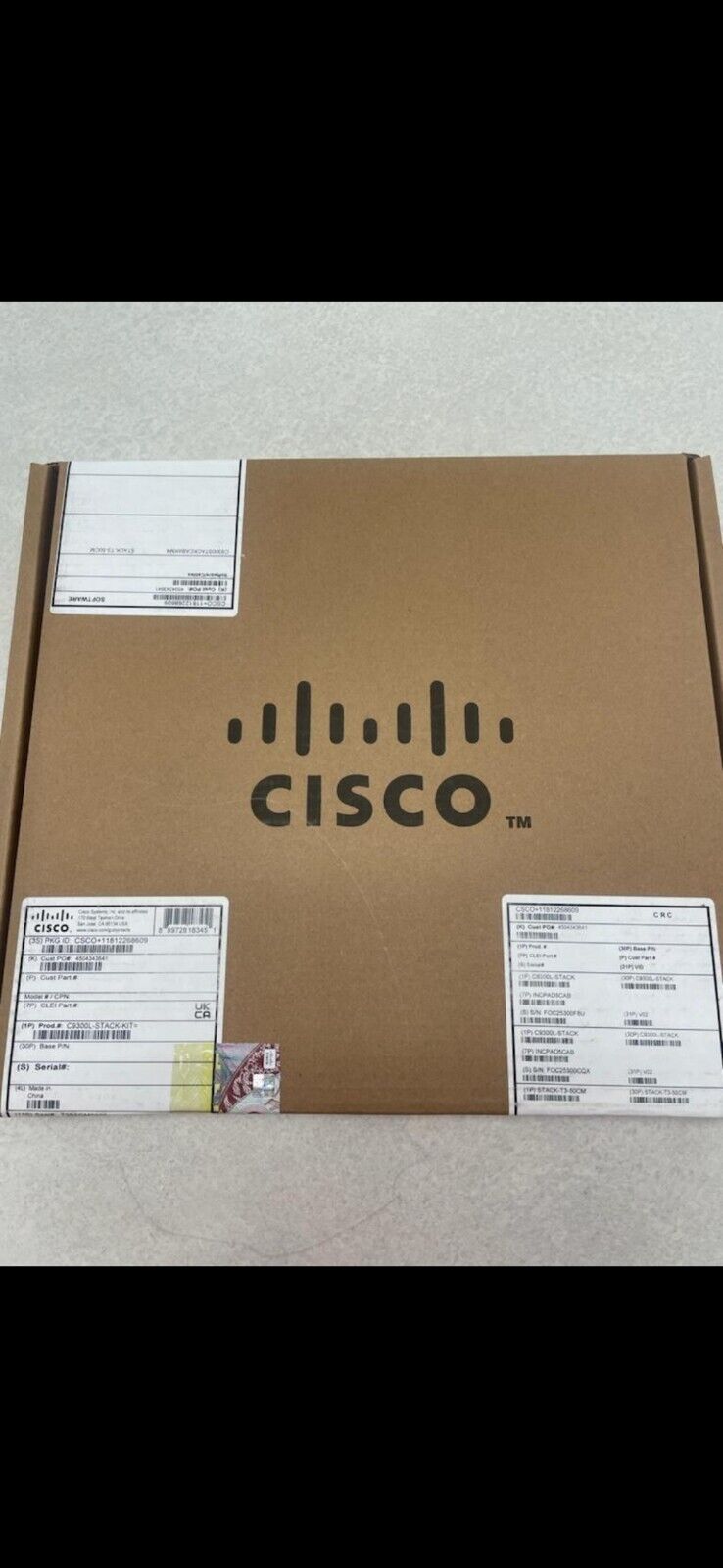 NEW SEALED Cisco C9300L-STACK-KIT 