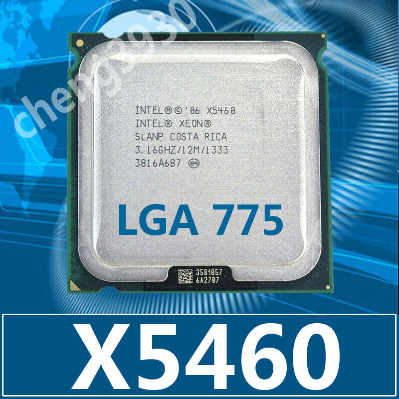  Intel Xeon X5460 Quad-Core 3.16 GHz 12M 1333MHz SLANPLGA 775 CPU-processor