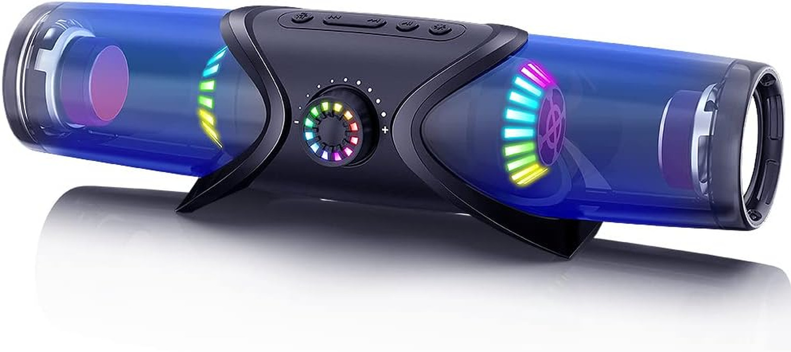 Bluetooth Soundbar Computer Speaker for Desktop Monitor with RGB Light Subwoofer