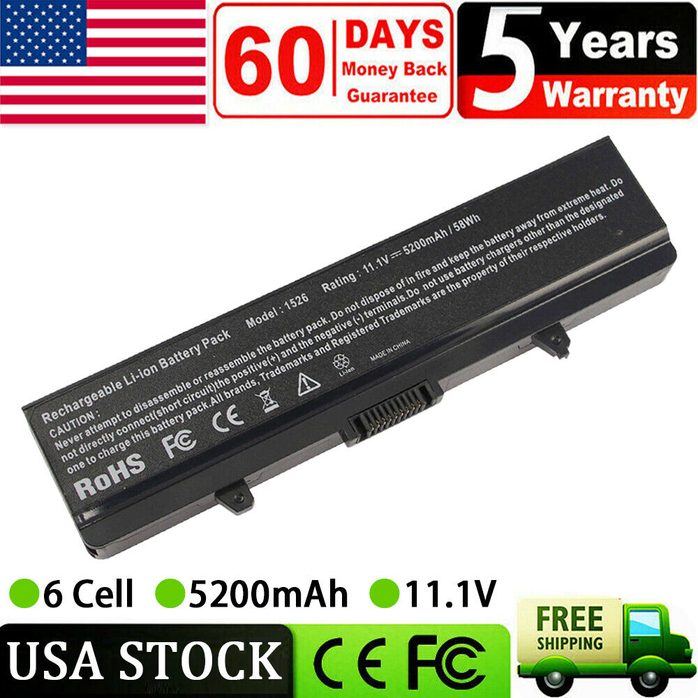 Battery for Dell Inspiron 1525 1526 1440 1545 1546 1750 GW240 X284G HP29 PP29l 