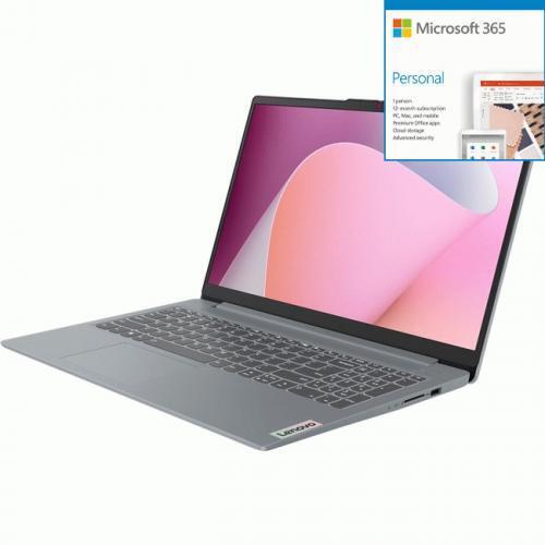 Lenovo IdeaPad Slim 3 15AMN8 82XQ001GUS 15.6  Notebook - Ful + Microsoft 365 Bun