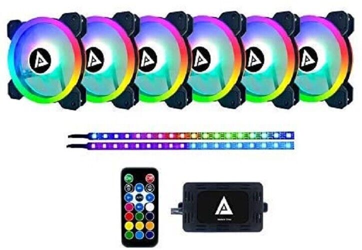 UPGRADE TO 6 RGB FANS WITH REMOTE CONTROL