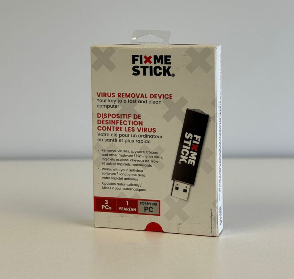 FixMeStick Virus Removal Device - New Sealed - Protect Your Windows PCs