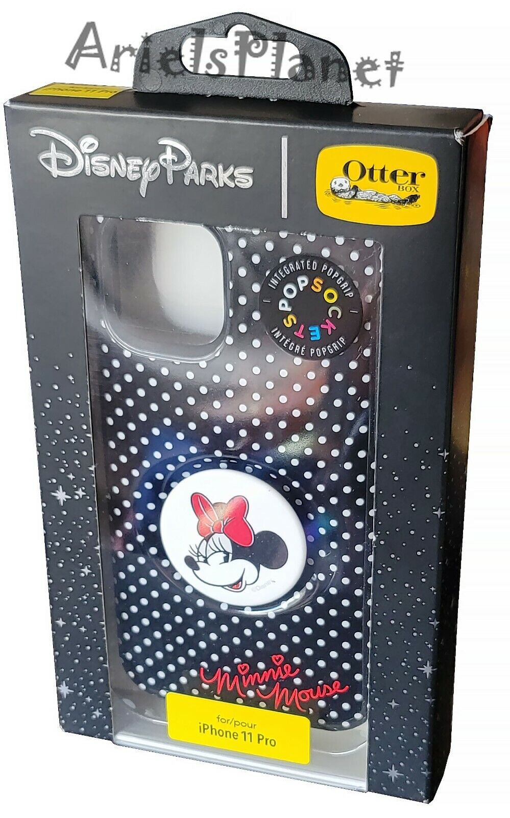 Disney Parks OTTERBOX PopSockets Popgrip Minnie Mouse Polka iPhone 11 Pro Cover