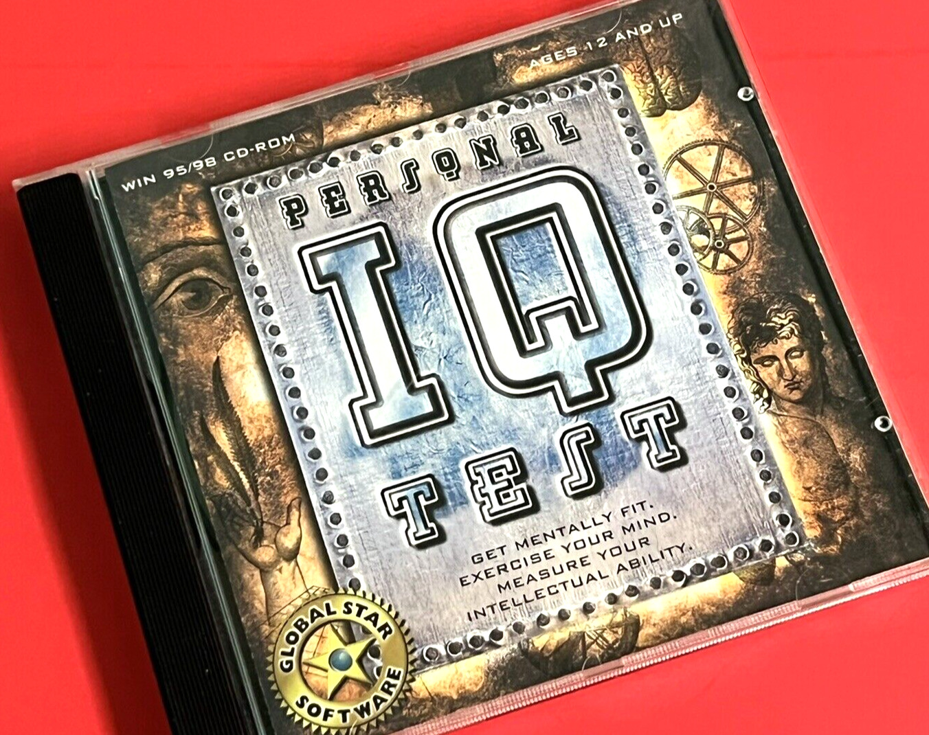 1995 Personal IQ Test CD ROM Get Mentally Fit Exercise Your Mind Measure Your IQ