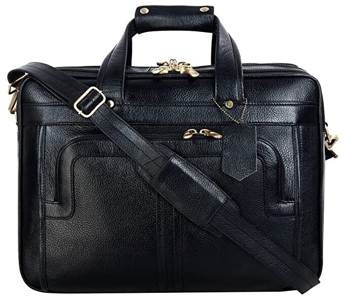stylsak, leather briefcase bag men with genuine leather handmade product gift it