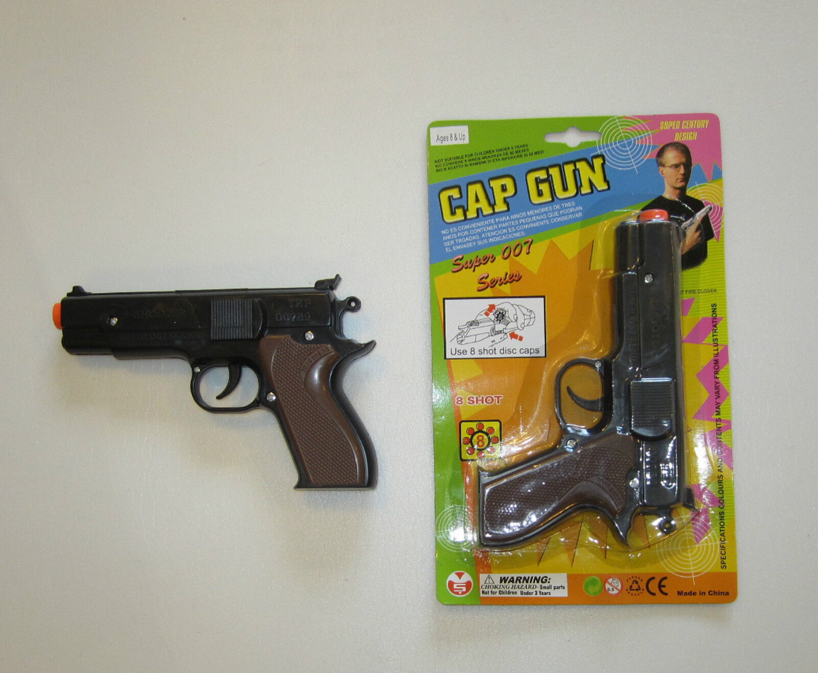 1 NEW BLACK TOY CAP GUN 7