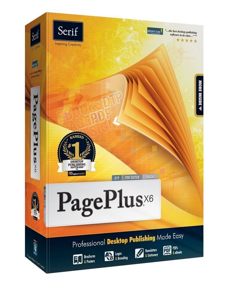 Serif PagePlus X6 NEW Desktop Publishing DTP PDF Editor eBook Design PC Software