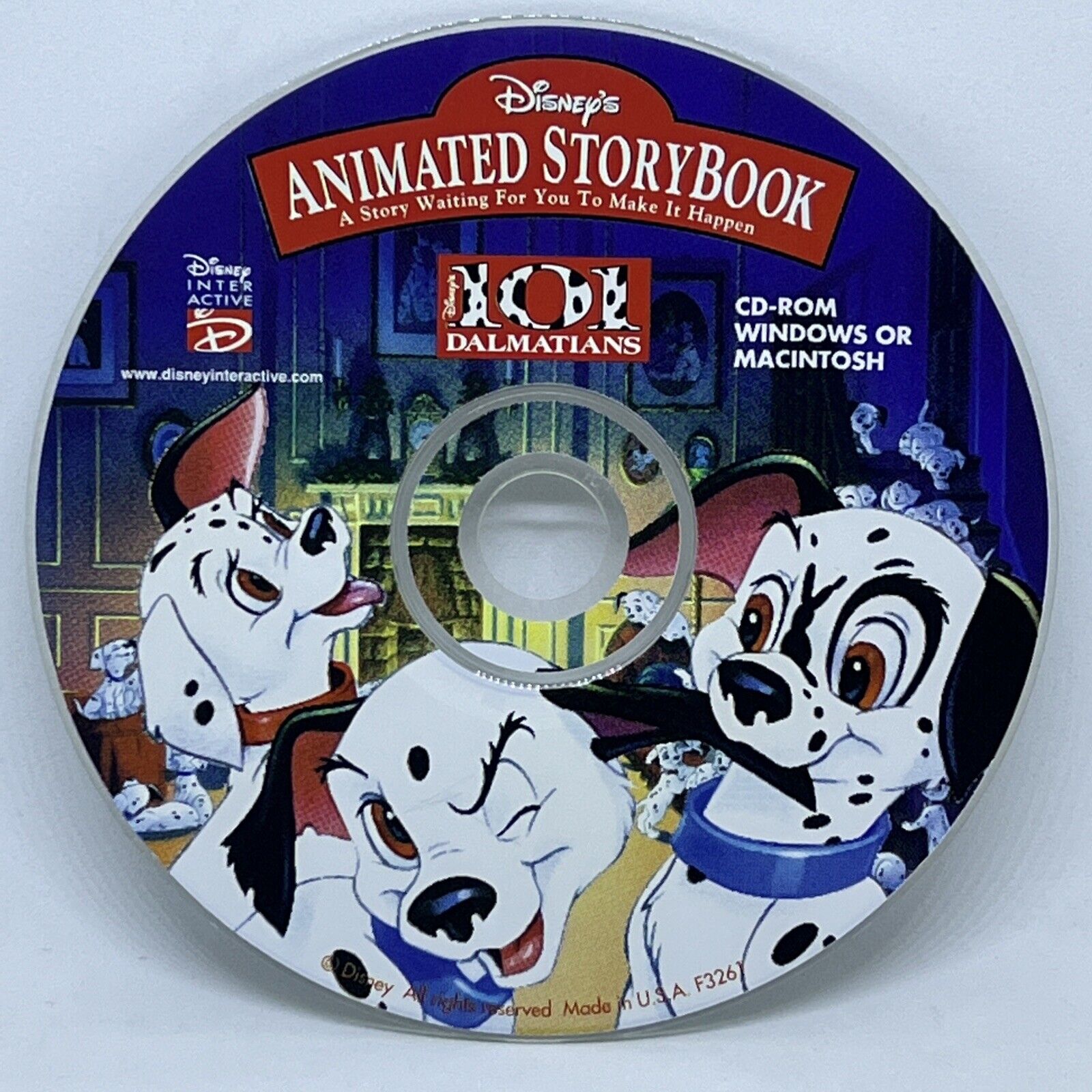 Disney\'s 101 Dalmatians Animated Storybook PC MAC CD ONLY SHIPS FAST/FREE RARE